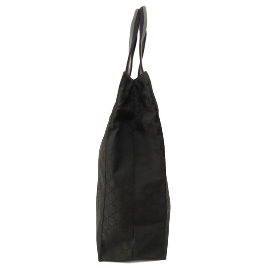 GUCCI Tote Bag 449177 Nylon black GG outlet Women Used Authentic