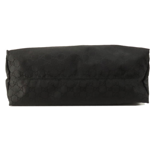 GUCCI Tote Bag 449177 Nylon black GG outlet Women Used Authentic