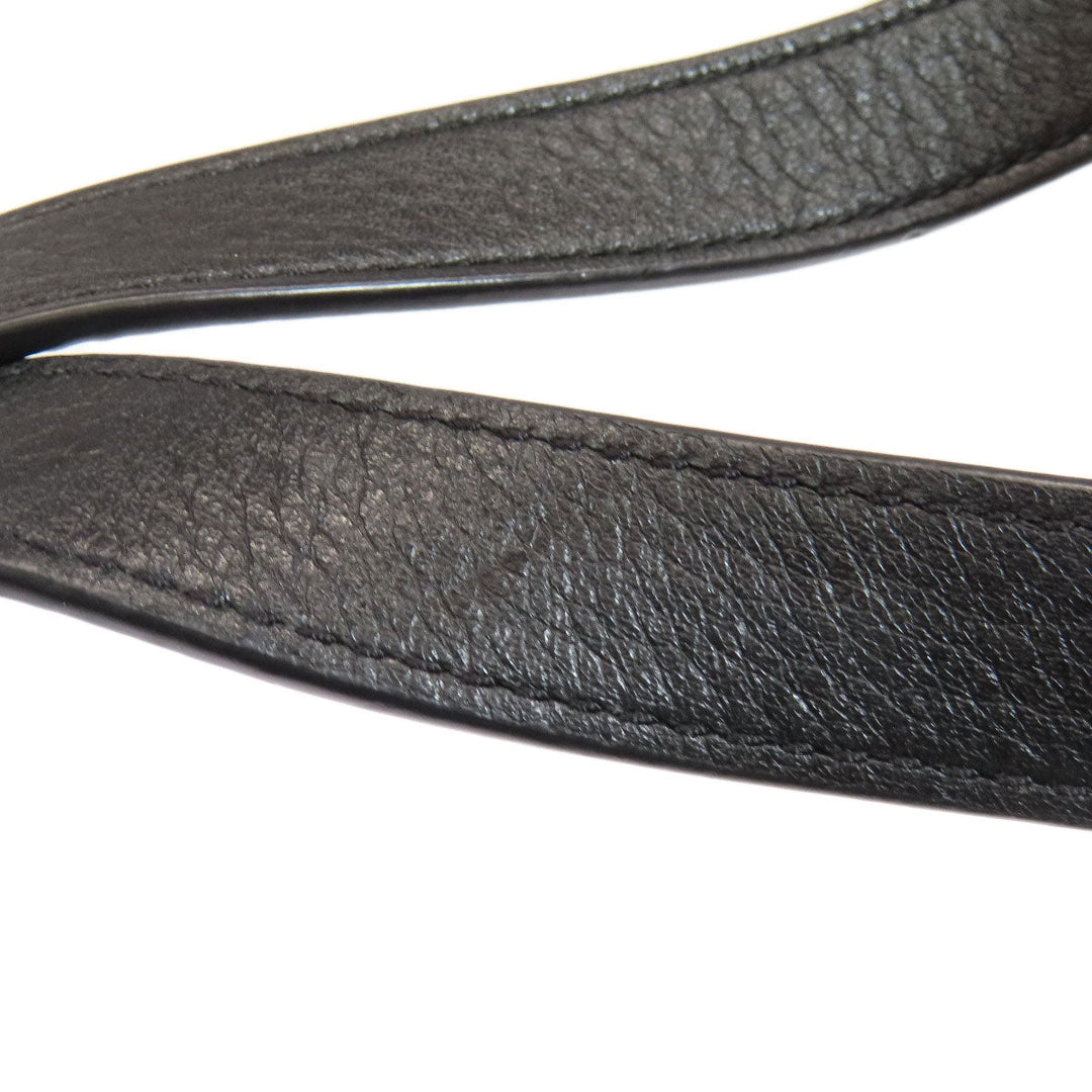 MARC JACOBS Tote Bag leather black logo Women Used Authentic