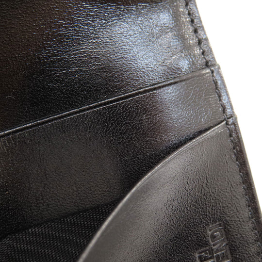FENDI Bifold Wallet canvas black Zucca Pattern
