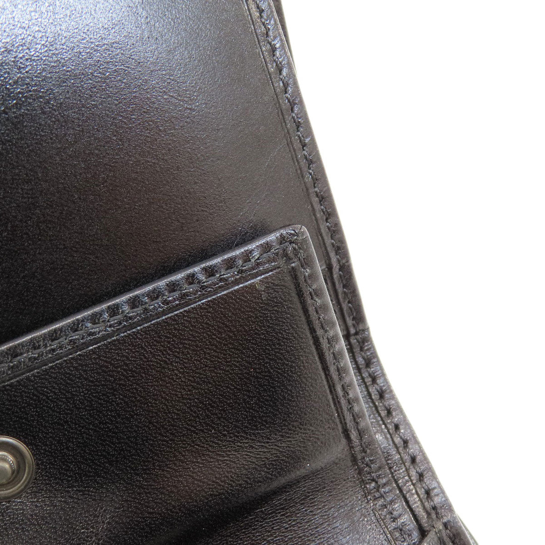FENDI Bifold Wallet canvas black Zucca Pattern