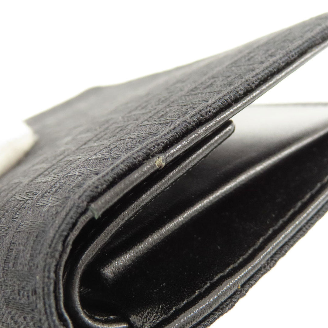 FENDI Bifold Wallet canvas black Zucca Pattern