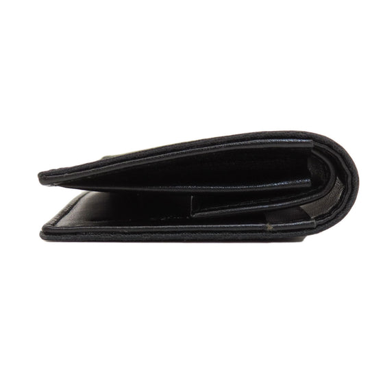 FENDI Bifold Wallet canvas black Zucca Pattern