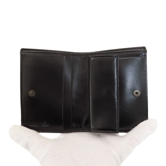 FENDI Bifold Wallet canvas black Zucca Pattern