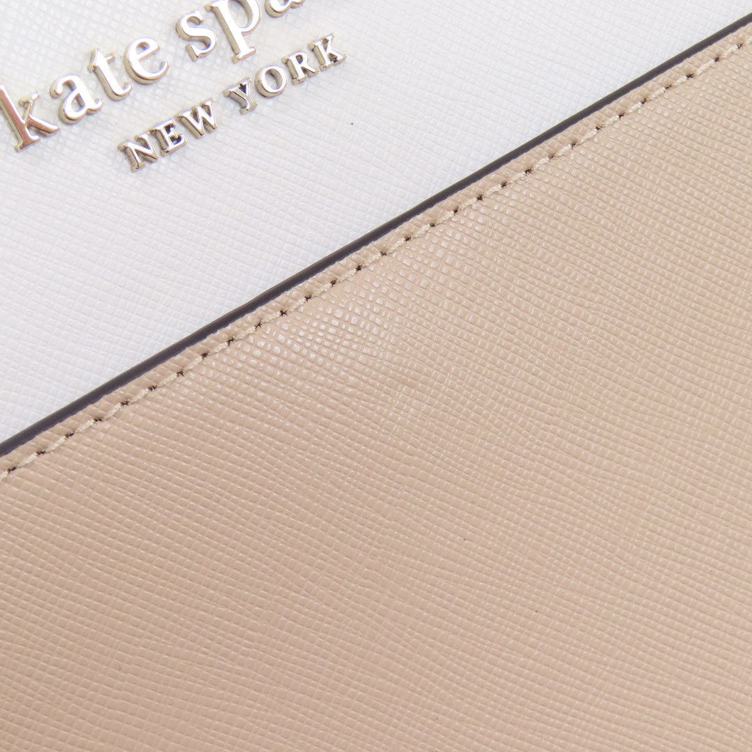 Kate Spade Tote Bag PVC beige logo Women Used Authentic
