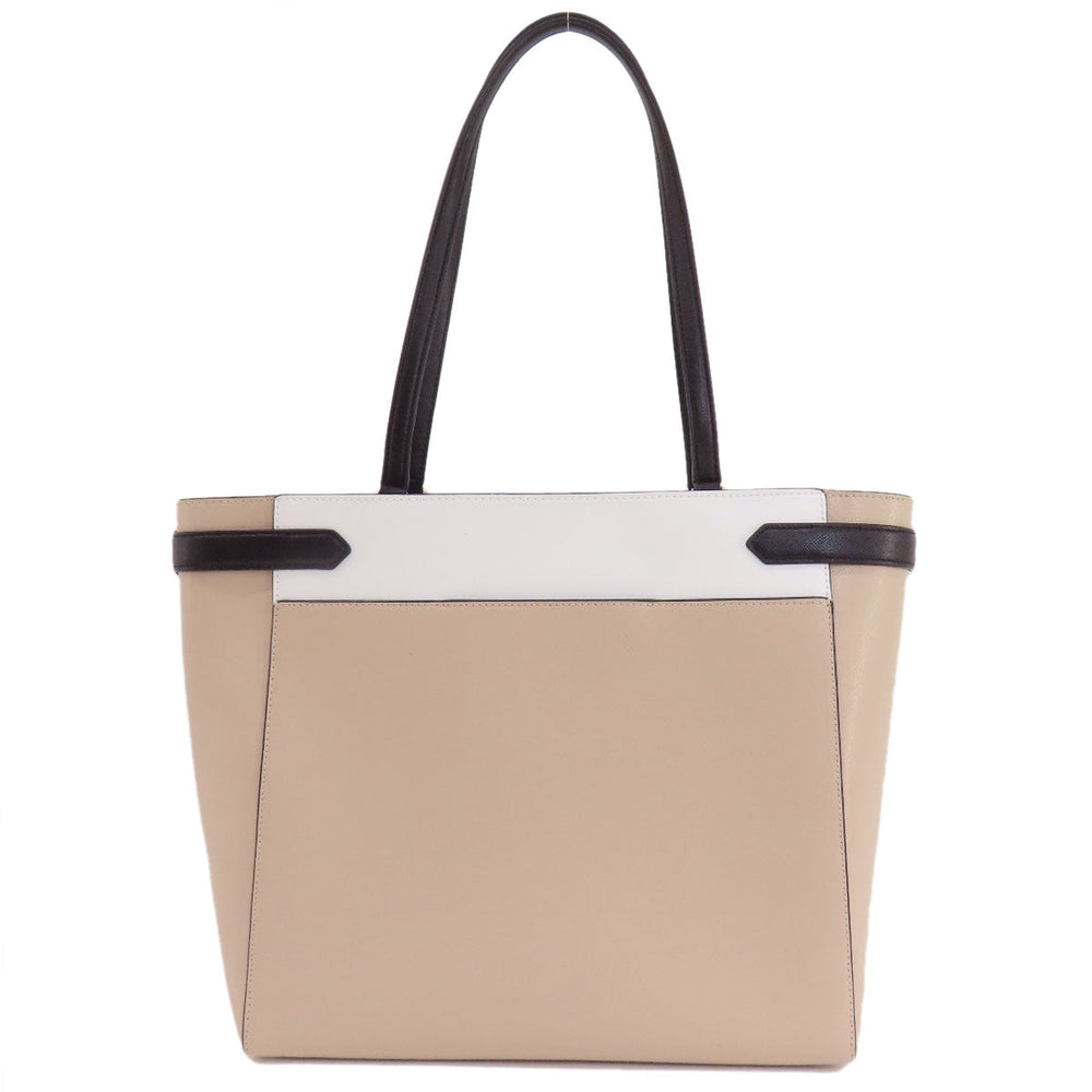 Kate Spade Tote Bag PVC beige logo Women Used Authentic