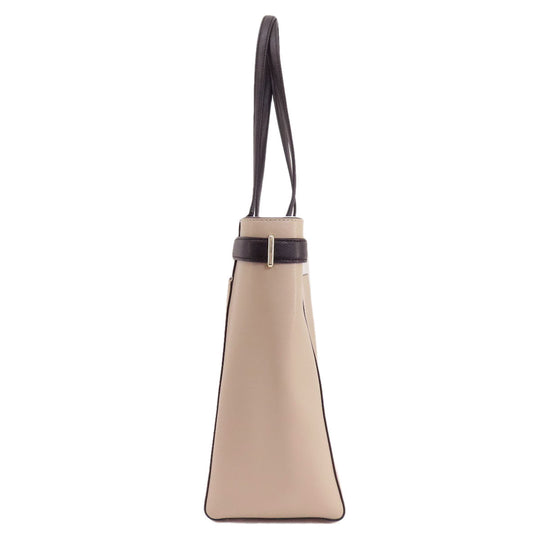 Kate Spade Tote Bag PVC beige logo Women Used Authentic