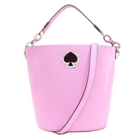 Kate Spade Handbag leather pink logo 2WAY one belt Women Used Authentic