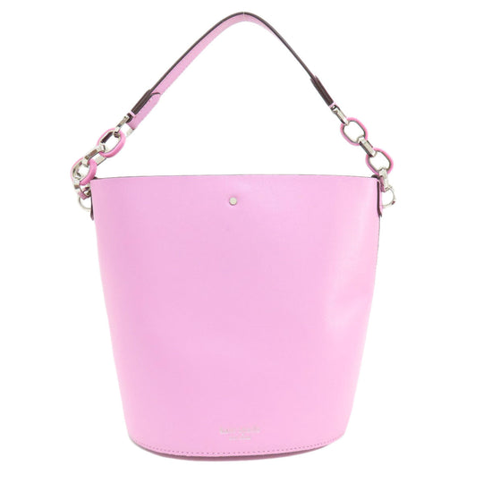 Kate Spade Handbag leather pink logo 2WAY one belt Women Used Authentic