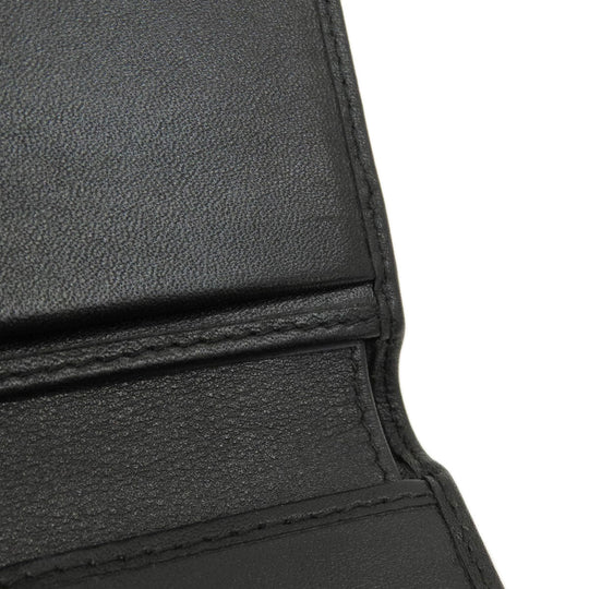 PRADA Bifold Wallet leather black logoMetal