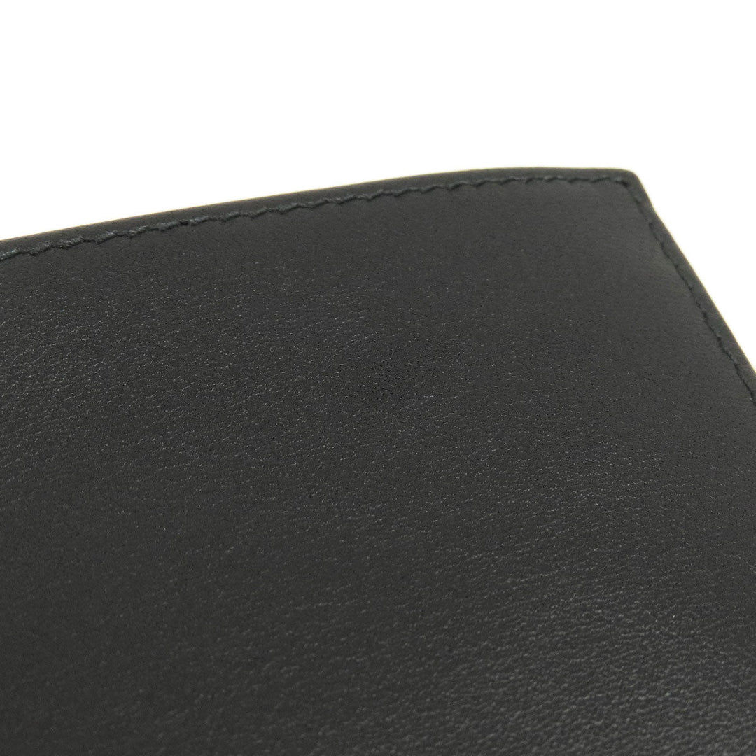 PRADA Bifold Wallet leather black logoMetal