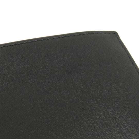 PRADA Bifold Wallet leather black logoMetal