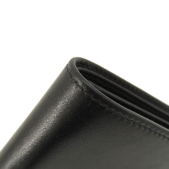 PRADA Bifold Wallet leather black logoMetal