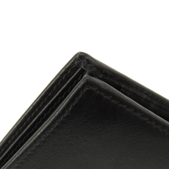 PRADA Bifold Wallet leather black logoMetal