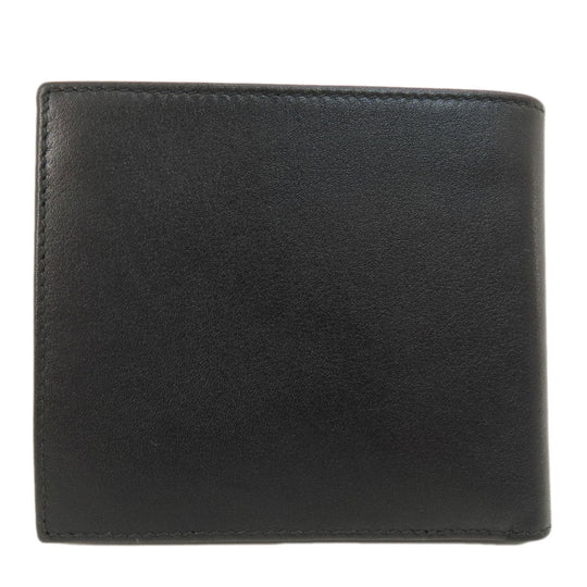 PRADA Bifold Wallet leather black logoMetal