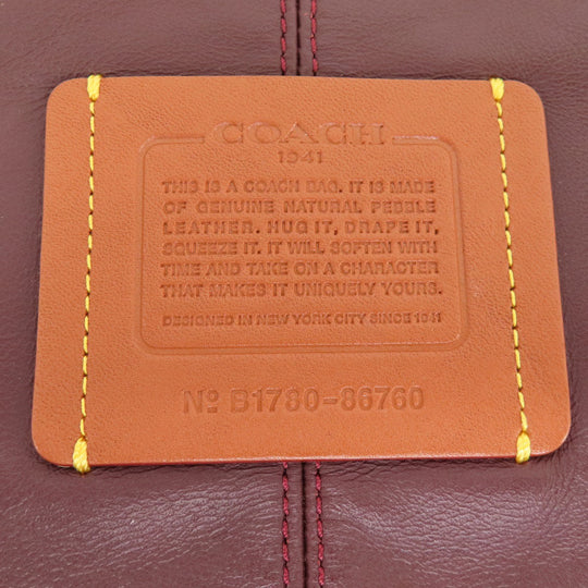 COACH Tote Bag 86760 leather Brown Simple design Women Used Authentic