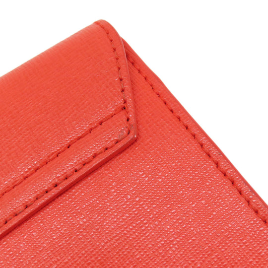 Furla Shoulder Bag leather Red Julia ChainShoulder