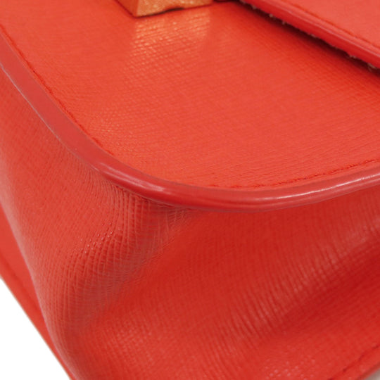 Furla Shoulder Bag leather Red Julia ChainShoulder