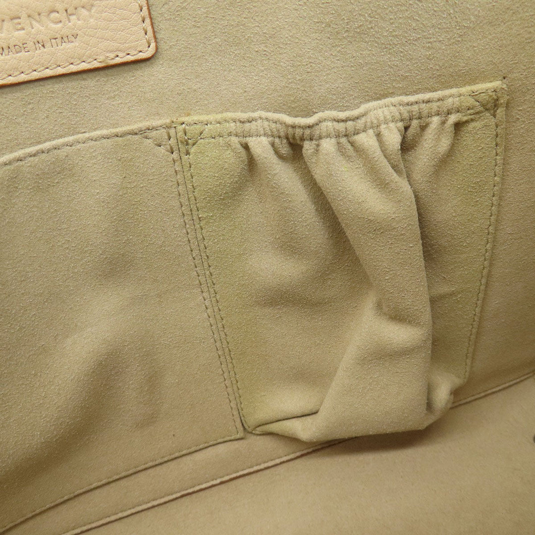 Givenchy Tote Bag leather beige 2WAY Women Used Authentic