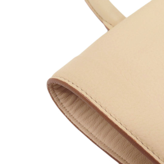 Givenchy Tote Bag leather beige 2WAY Women Used Authentic