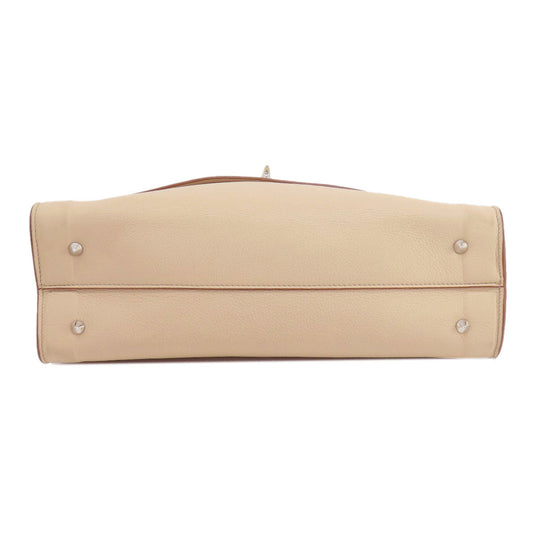 Givenchy Tote Bag leather beige 2WAY Women Used Authentic
