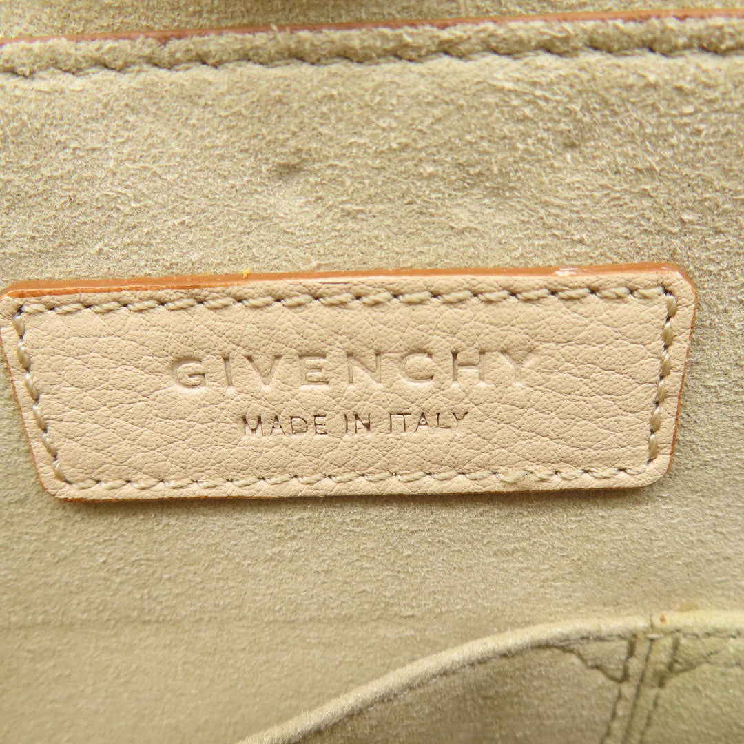 Givenchy Tote Bag leather beige 2WAY Women Used Authentic