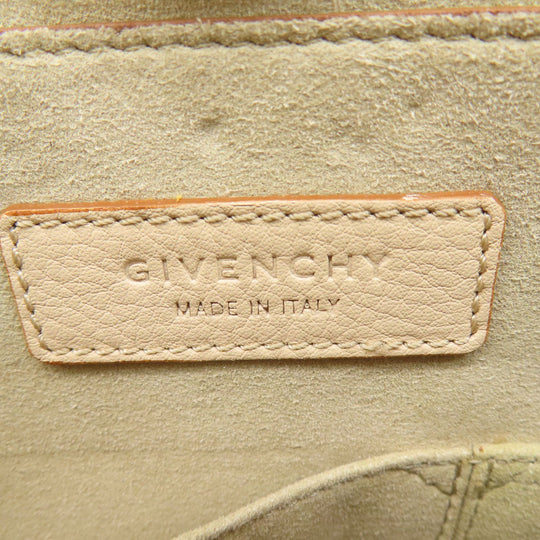 Givenchy Tote Bag leather beige 2WAY Women Used Authentic