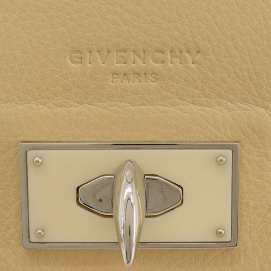 Givenchy Tote Bag leather beige 2WAY Women Used Authentic