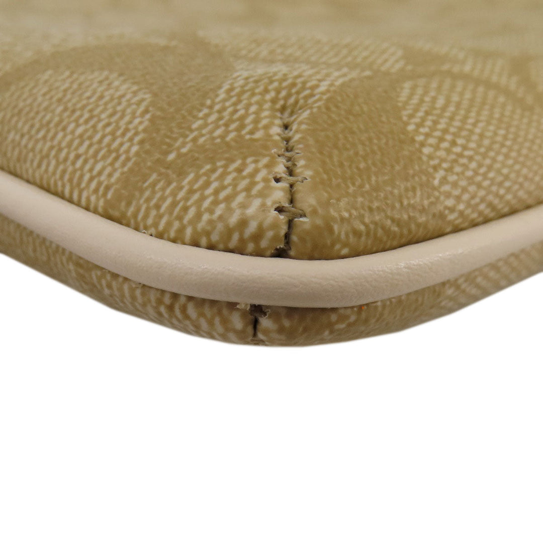 COACH Shoulder Bag F58309 PVC beige Signature Women Used Authentic