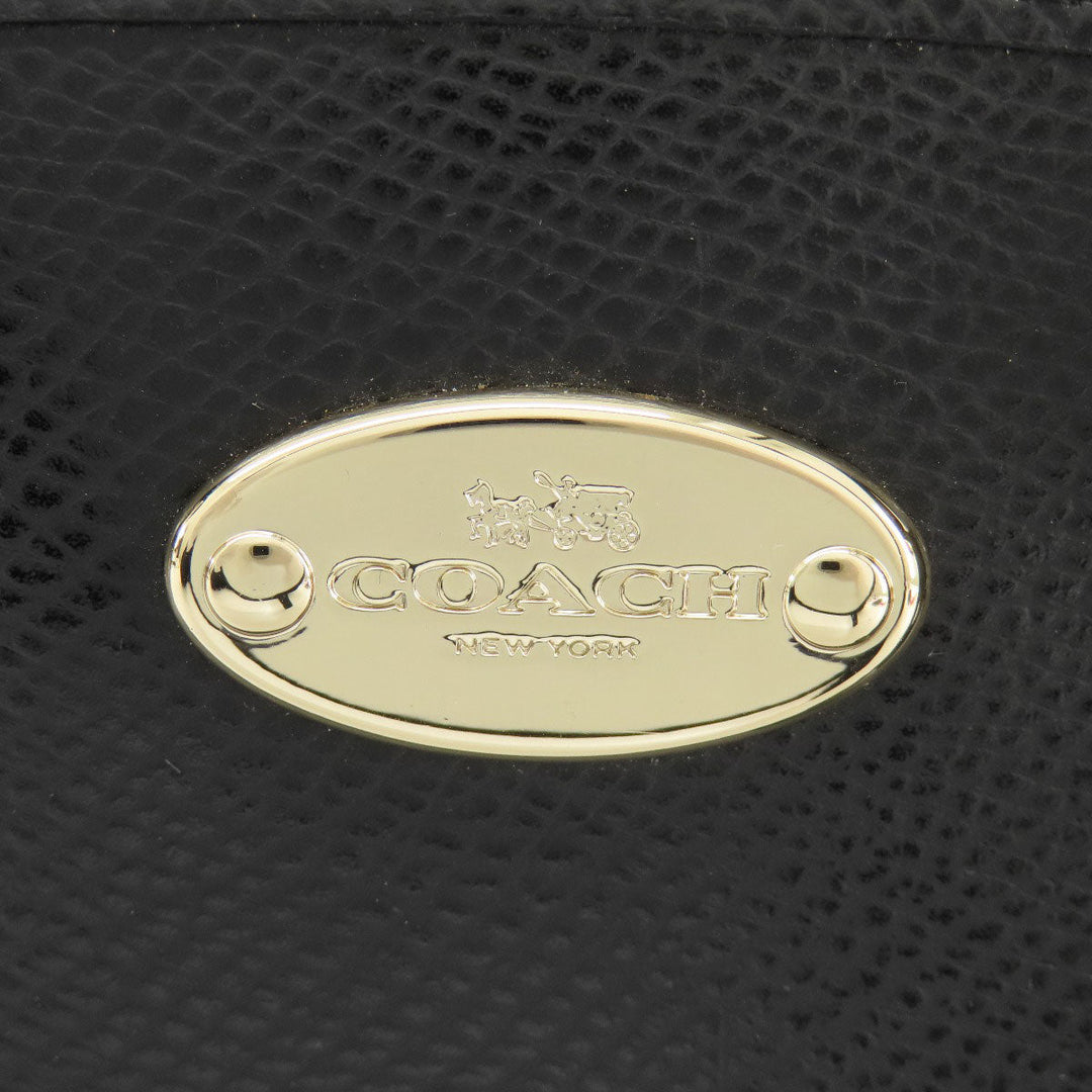 COACH Handbag F34835 PVC black logoMetal 2WAY Women Used Authentic