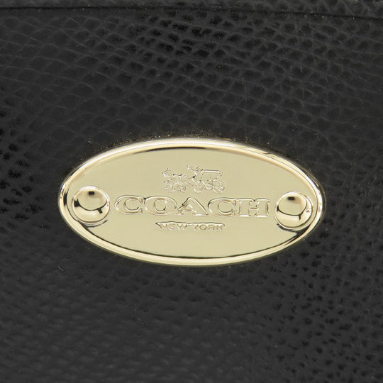 COACH Handbag F34835 PVC black logoMetal 2WAY Women Used Authentic