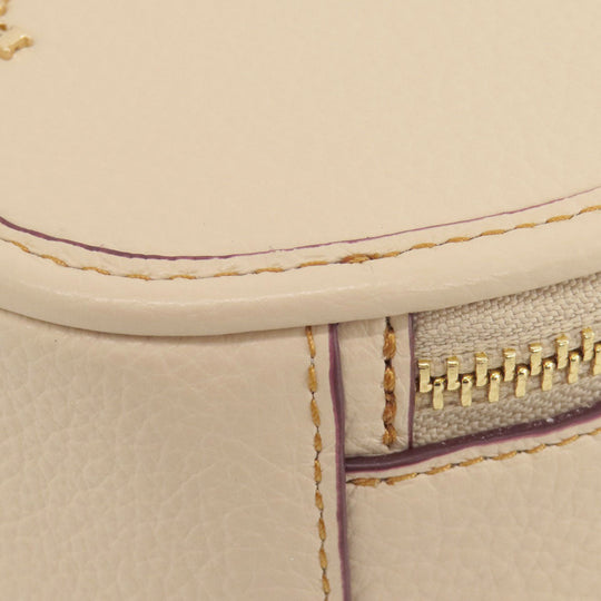 COACH Handbag CE845 leather beige Canteen Peanuts Collaboration 2WAY Women Used Authentic