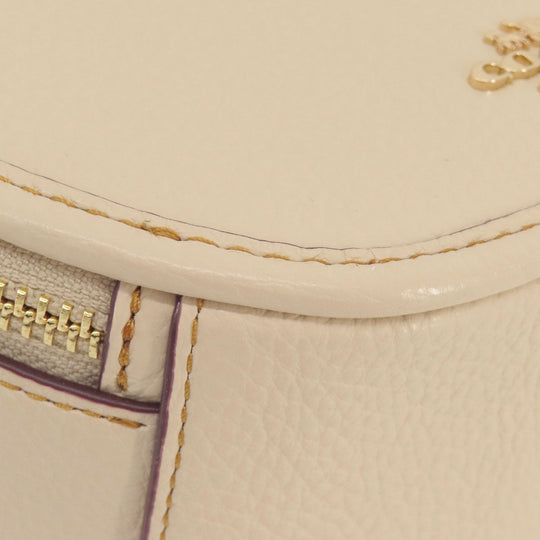 COACH Handbag CE845 leather beige Canteen Peanuts Collaboration 2WAY Women Used Authentic