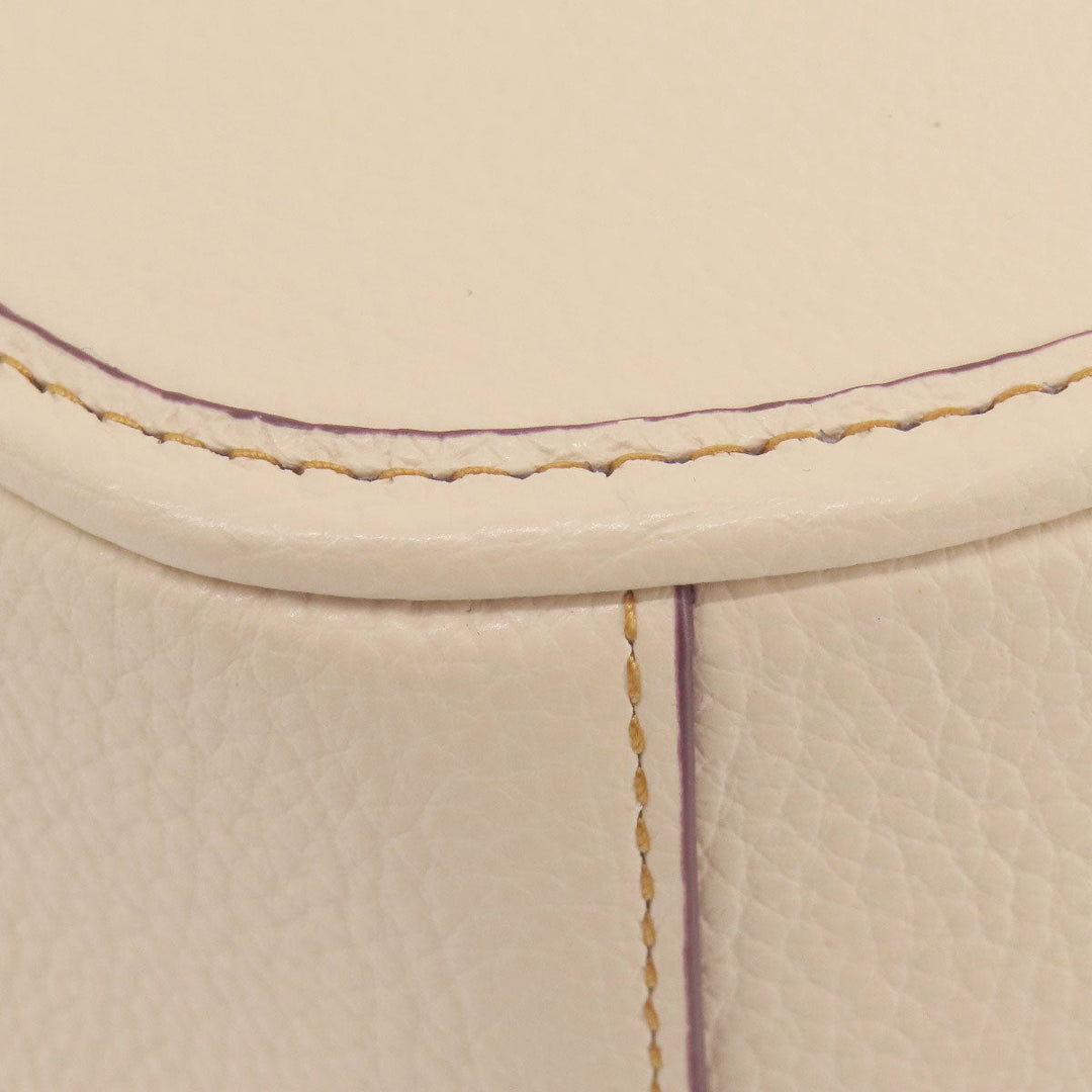 COACH Handbag CE845 leather beige Canteen Peanuts Collaboration 2WAY Women Used Authentic