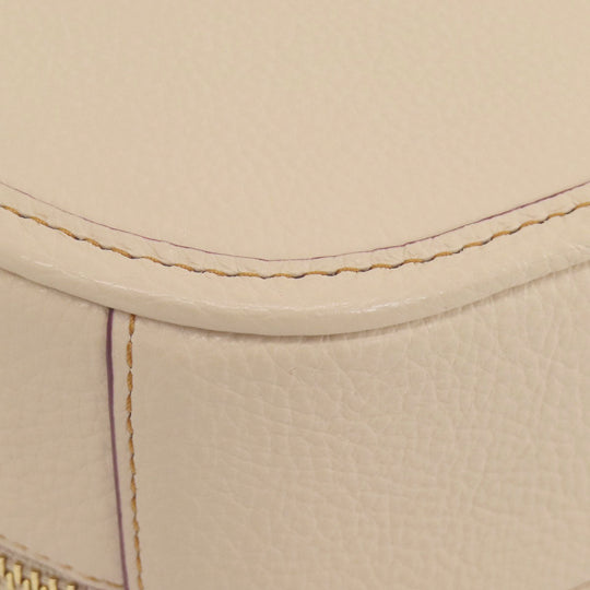 COACH Handbag CE845 leather beige Canteen Peanuts Collaboration 2WAY Women Used Authentic
