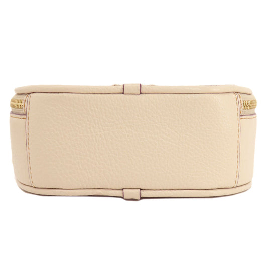 COACH Handbag CE845 leather beige Canteen Peanuts Collaboration 2WAY Women Used Authentic