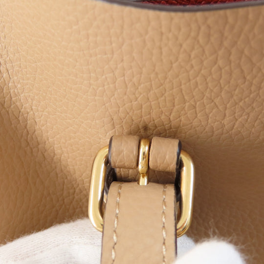 COACH Tote Bag 1671 leather beige logoMetal Women Used Authentic