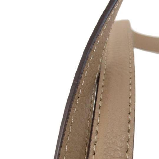 COACH Tote Bag 1671 leather beige logoMetal Women Used Authentic