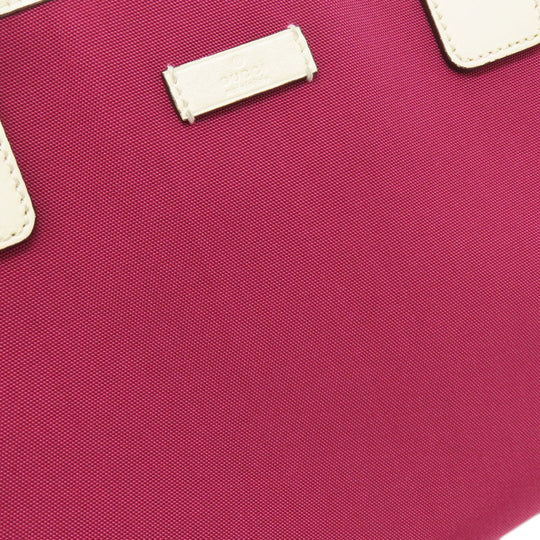 GUCCI Tote Bag 264216 Nylon canvas purple outlet Women Used Authentic