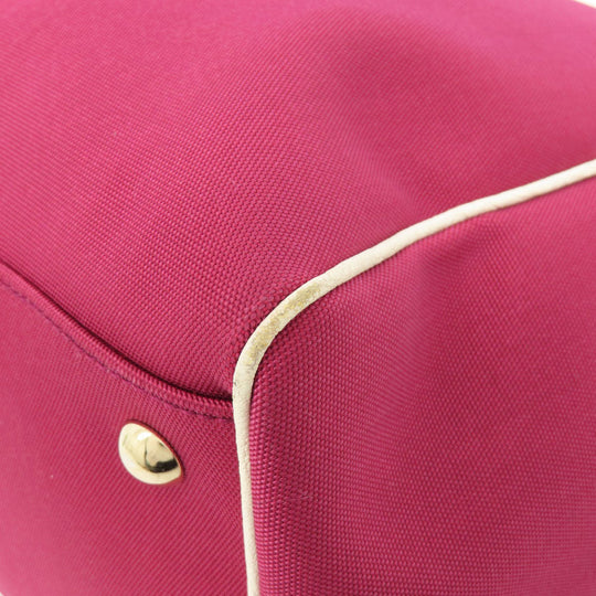GUCCI Tote Bag 264216 Nylon canvas purple outlet Women Used Authentic
