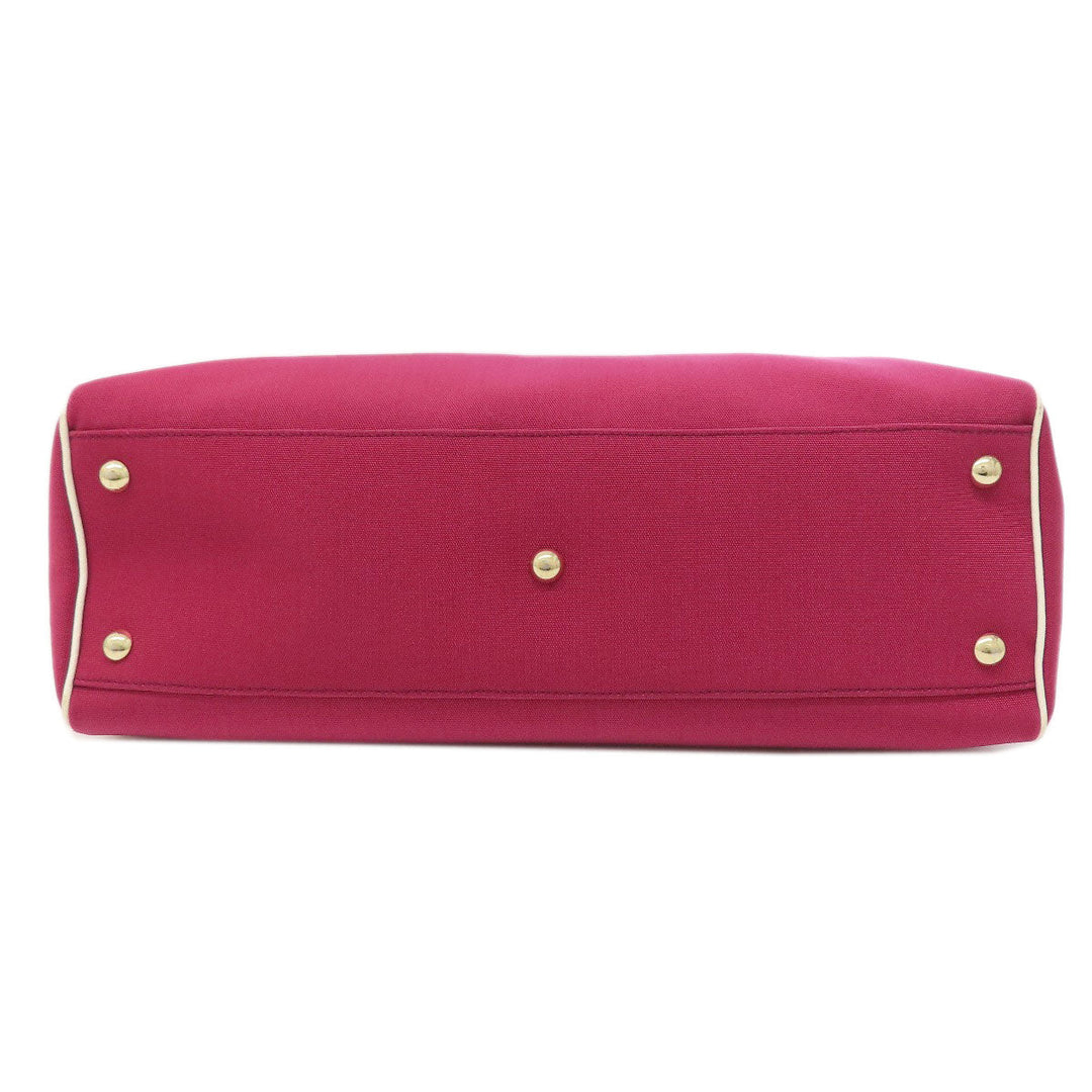 GUCCI Tote Bag 264216 Nylon canvas purple outlet Women Used Authentic