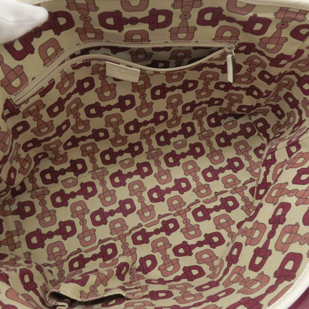 GUCCI Tote Bag 264216 Nylon canvas purple outlet Women Used Authentic
