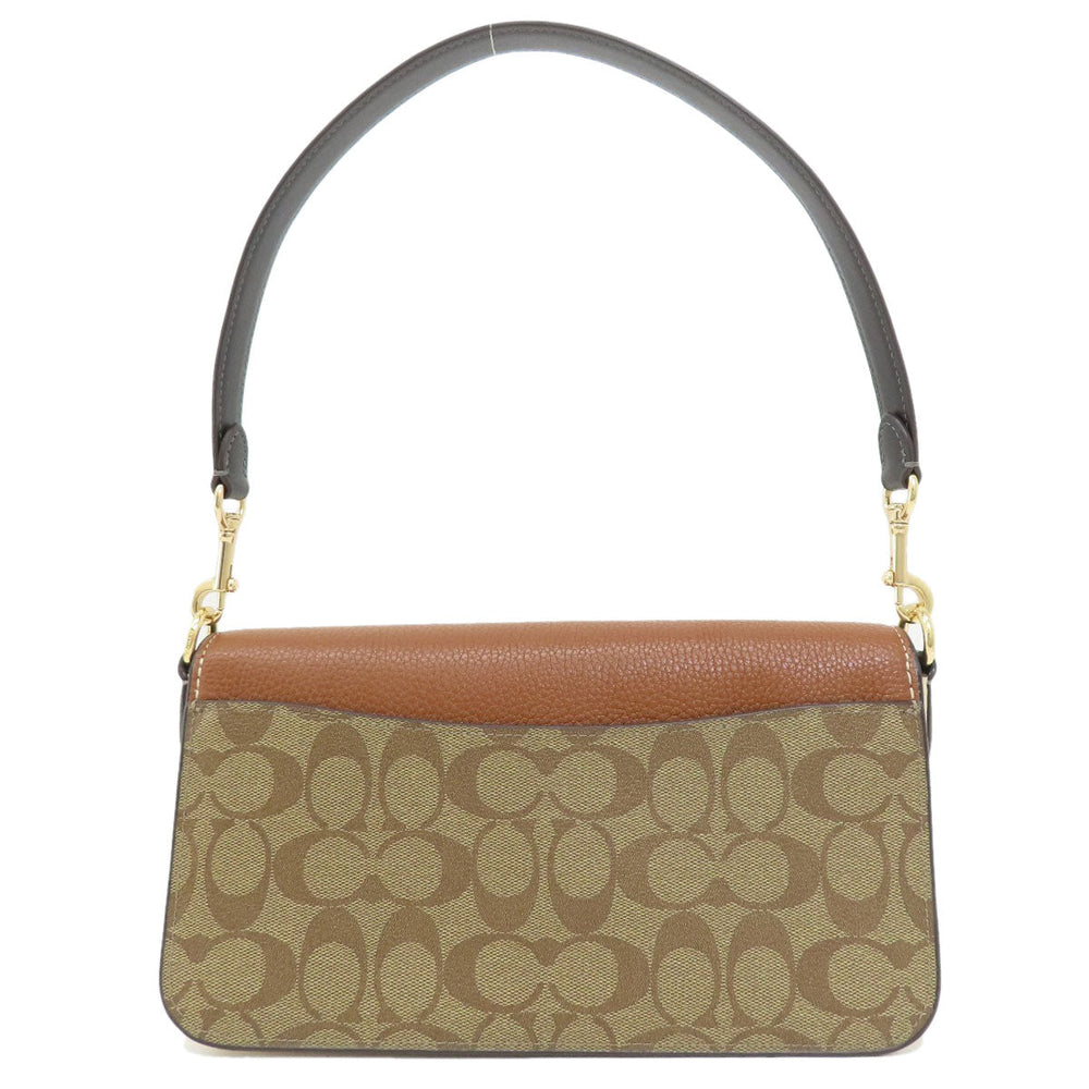 COACH Shoulder Bag CE560 PVC Brown Morgan Shoulder Bag in Color Block Signature