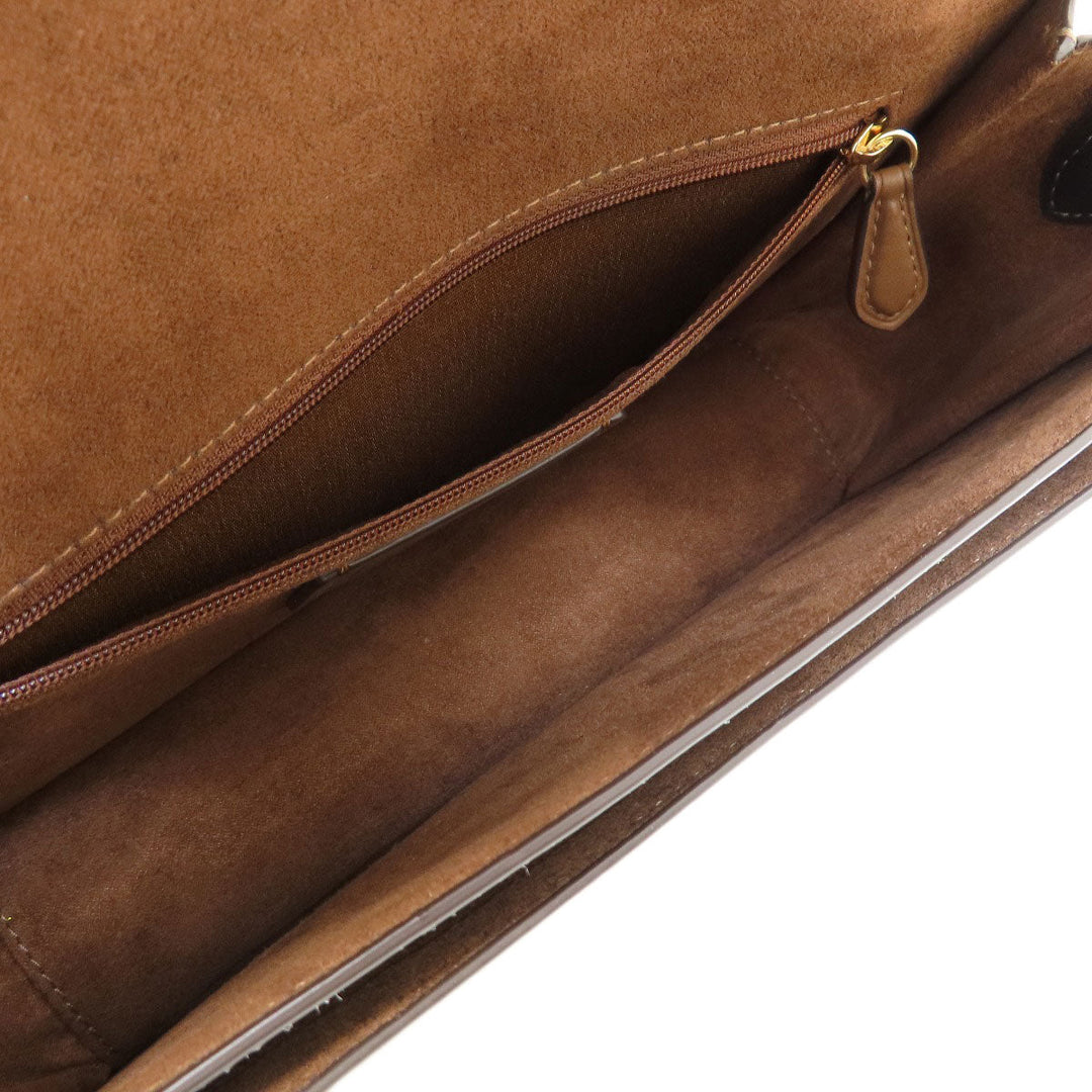 COACH Shoulder Bag CE560 PVC Brown Morgan Shoulder Bag in Color Block Signature