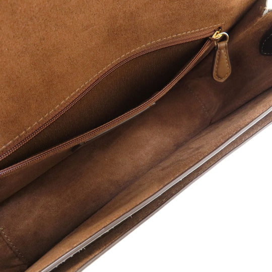 COACH Shoulder Bag CE560 PVC Brown Morgan Shoulder Bag in Color Block Signature
