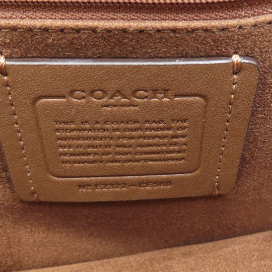COACH Shoulder Bag CE560 PVC Brown Morgan Shoulder Bag in Color Block Signature