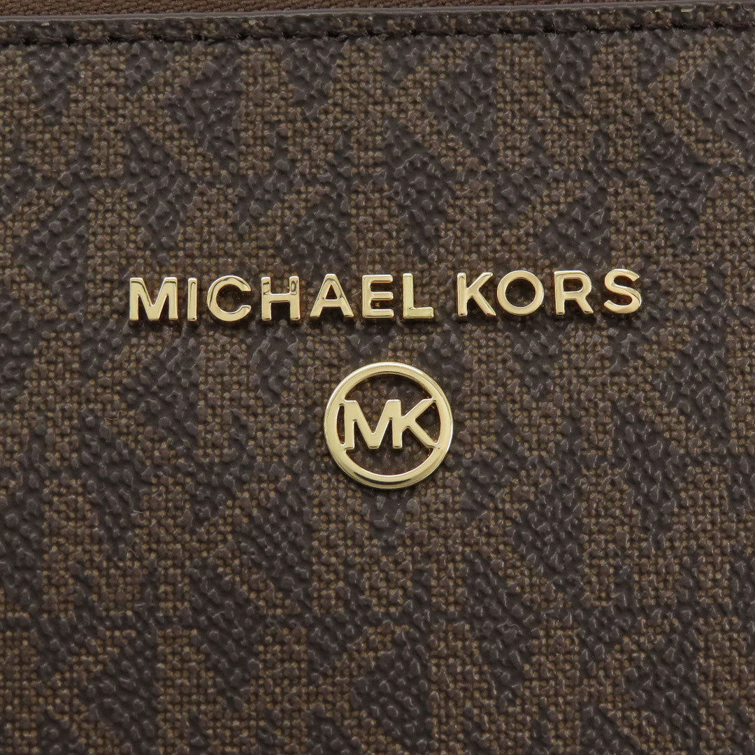 MICHAEL KORS Tote Bag PVC Brown Sullivan Women Used Authentic