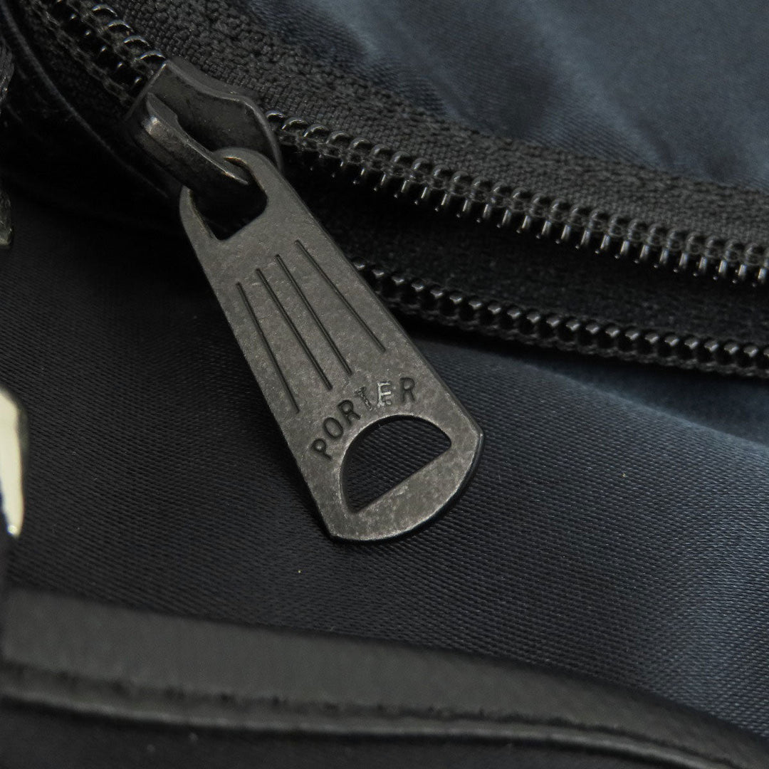 PORTER Backpack Nylon black logo mens(Unisex) Used Authentic