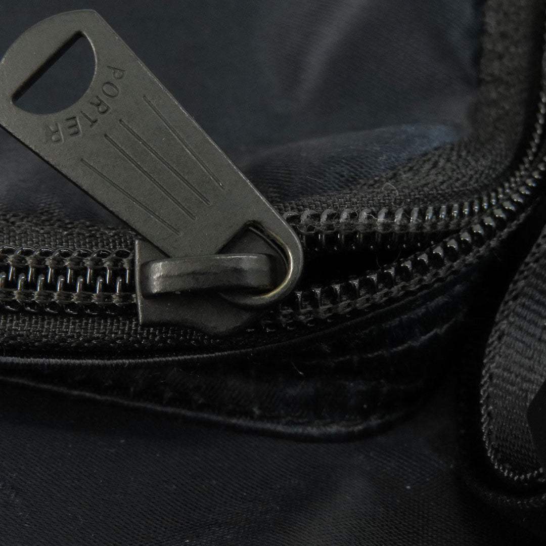 PORTER Backpack Nylon black logo mens(Unisex) Used Authentic