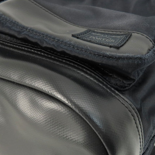 PORTER Backpack Nylon black logo mens(Unisex) Used Authentic